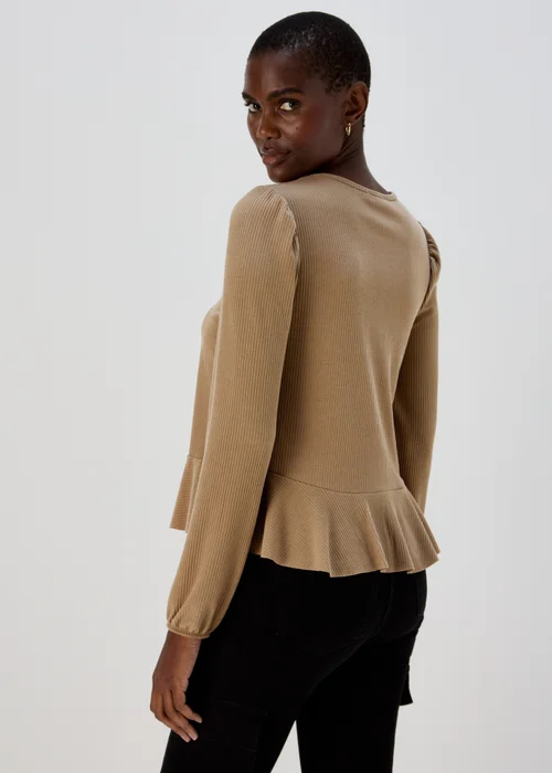 Brown Tie Front Cardigan - 8 Image 2