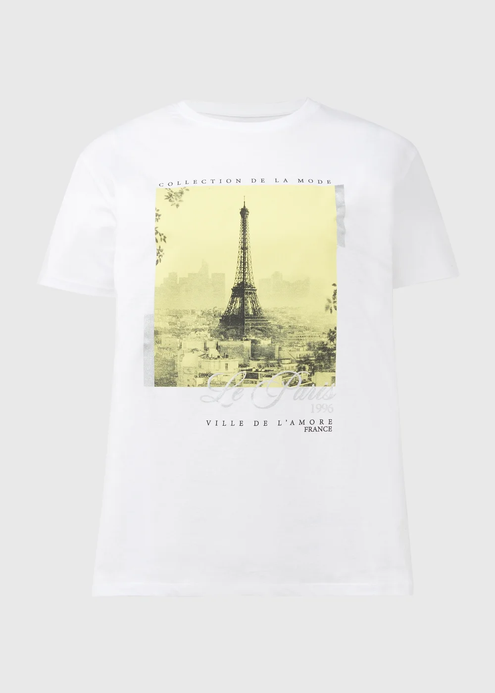 White Paris Foil T Shirt - Size 8 Image 5