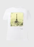 White Paris Foil T Shirt - Size 8 Image 5