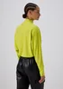 Lime Rib High Neck Top - Small Image 2