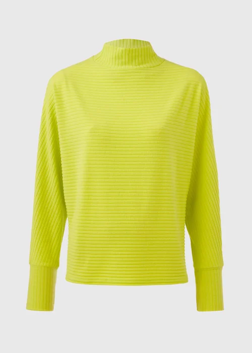 Lime Rib High Neck Top - Small Image 5