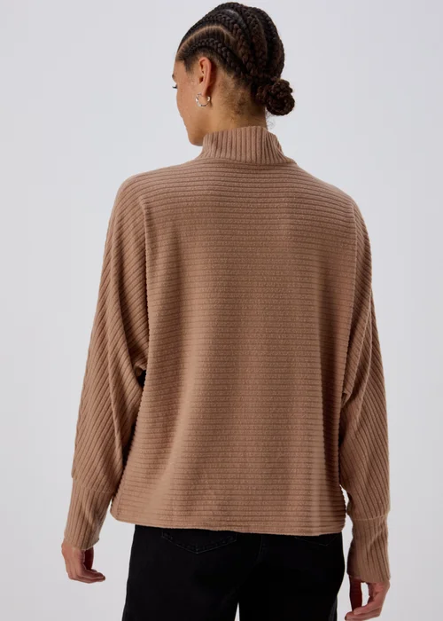 Natural Rib High Neck Top - S Image 2