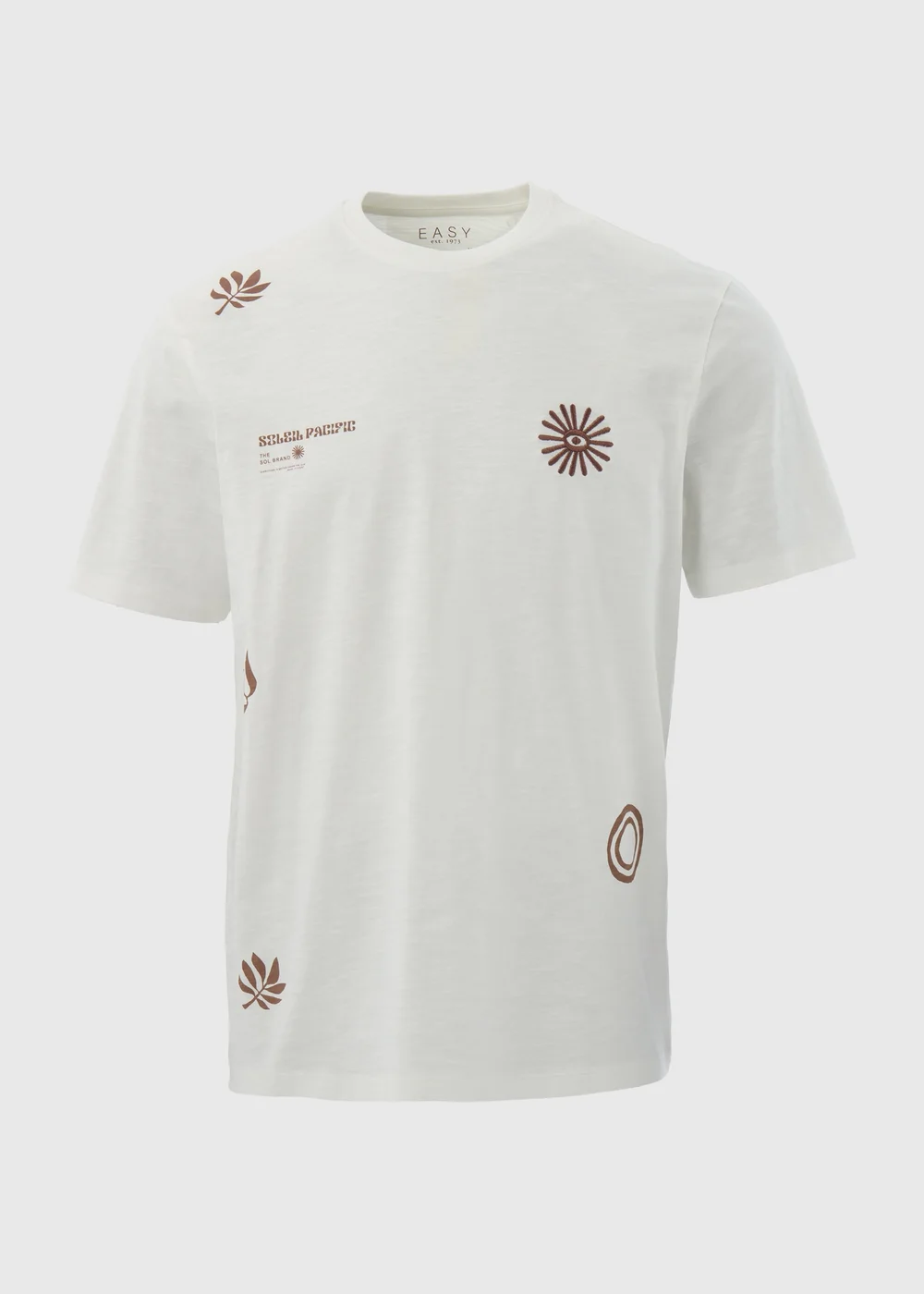 Ecru Abstract T-Shirt - S Image 5