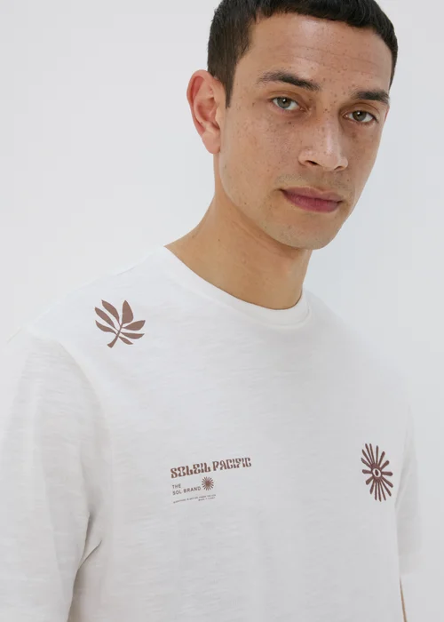 Ecru Abstract T-Shirt - S Image 3