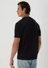 Black Abstract Embroidered T-Shirt - S Image 2