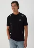 Black Abstract Embroidered T-Shirt - S Image 1
