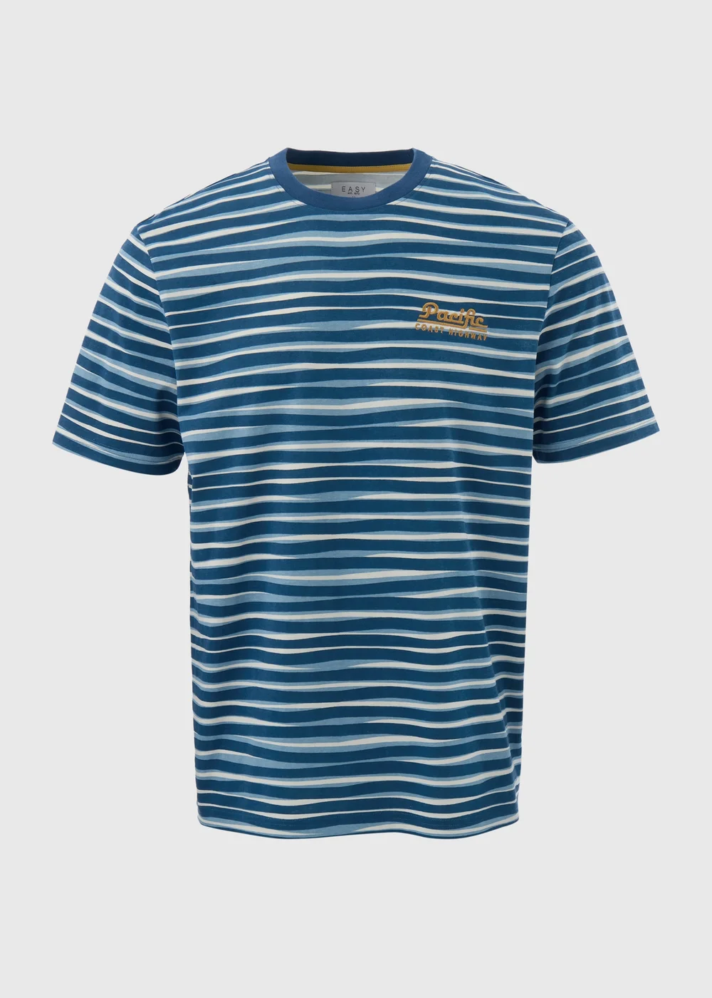 Blue Wave Print T-Shirt - S Image 5