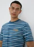 Blue Wave Print T-Shirt - S Image 1