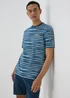 Blue Wave Print T-Shirt - S Image 3
