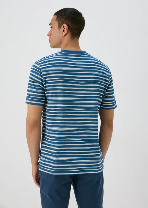 Blue Wave Print T-Shirt - S Image 2