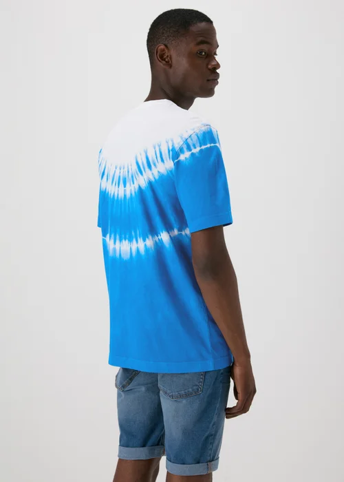 Blue Tie Dye T-Shirt - S Image 2