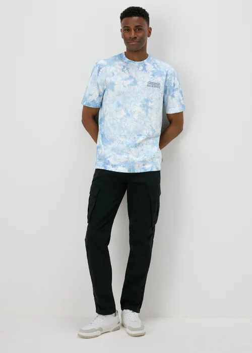 Light Blue Tie Dye T-Shirt - S Image 4