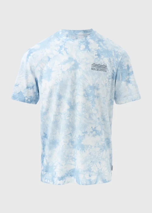 Light Blue Tie Dye T-Shirt - S Image 5