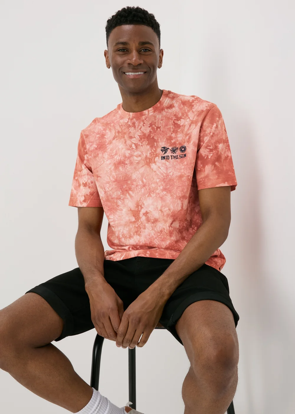 Orange Tye Dye T-Shirt - S Image 1