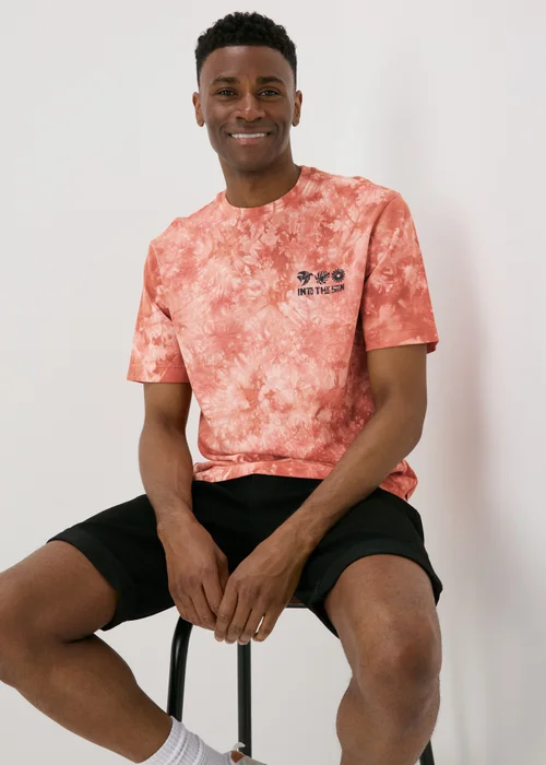 Orange Tye Dye T-Shirt - S Image 1