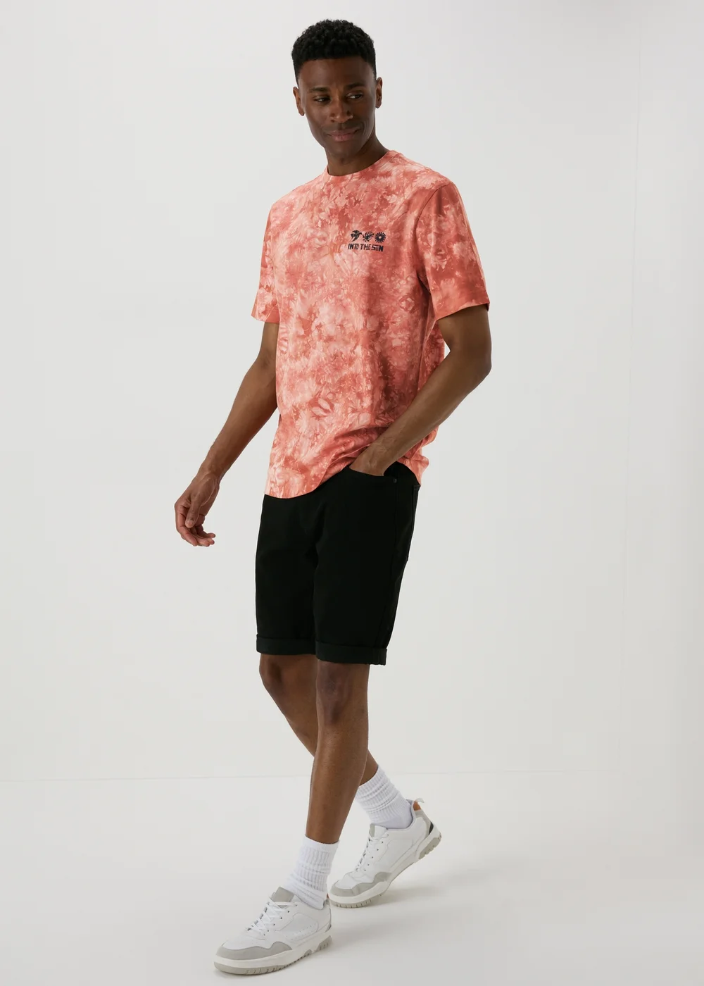 Orange Tye Dye T-Shirt - S Image 4
