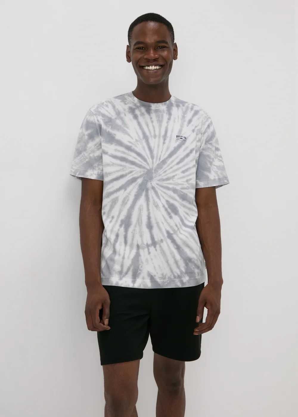 Grey Tie Dye T-Shirt - S Image 1