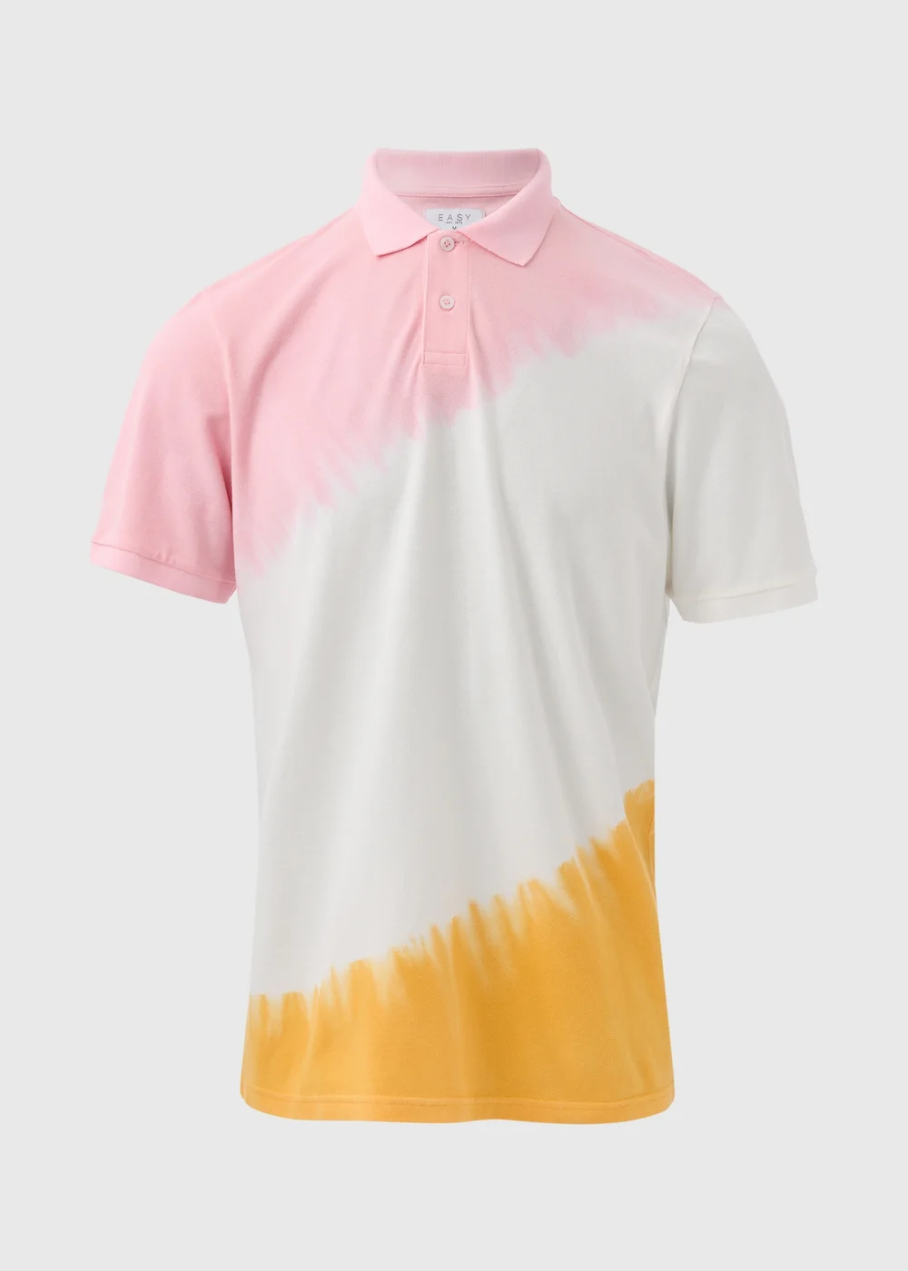 Pink & Orange Tie Dye Polo Shirt - S Image 5