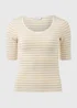 Stripe 3/4 Sleeve T Shirt - Size 8 Image 5