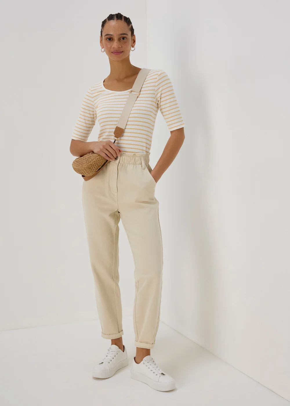 Stripe 3/4 Sleeve T Shirt - Size 8 Image 4