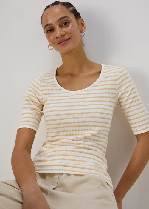 Stripe 3/4 Sleeve T Shirt - Size 8 Image 1