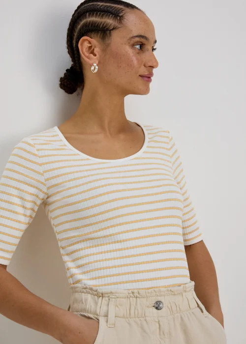 Stripe 3/4 Sleeve T Shirt - Size 8 Image 3