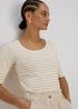 Stripe 3/4 Sleeve T Shirt - Size 8 Image 3