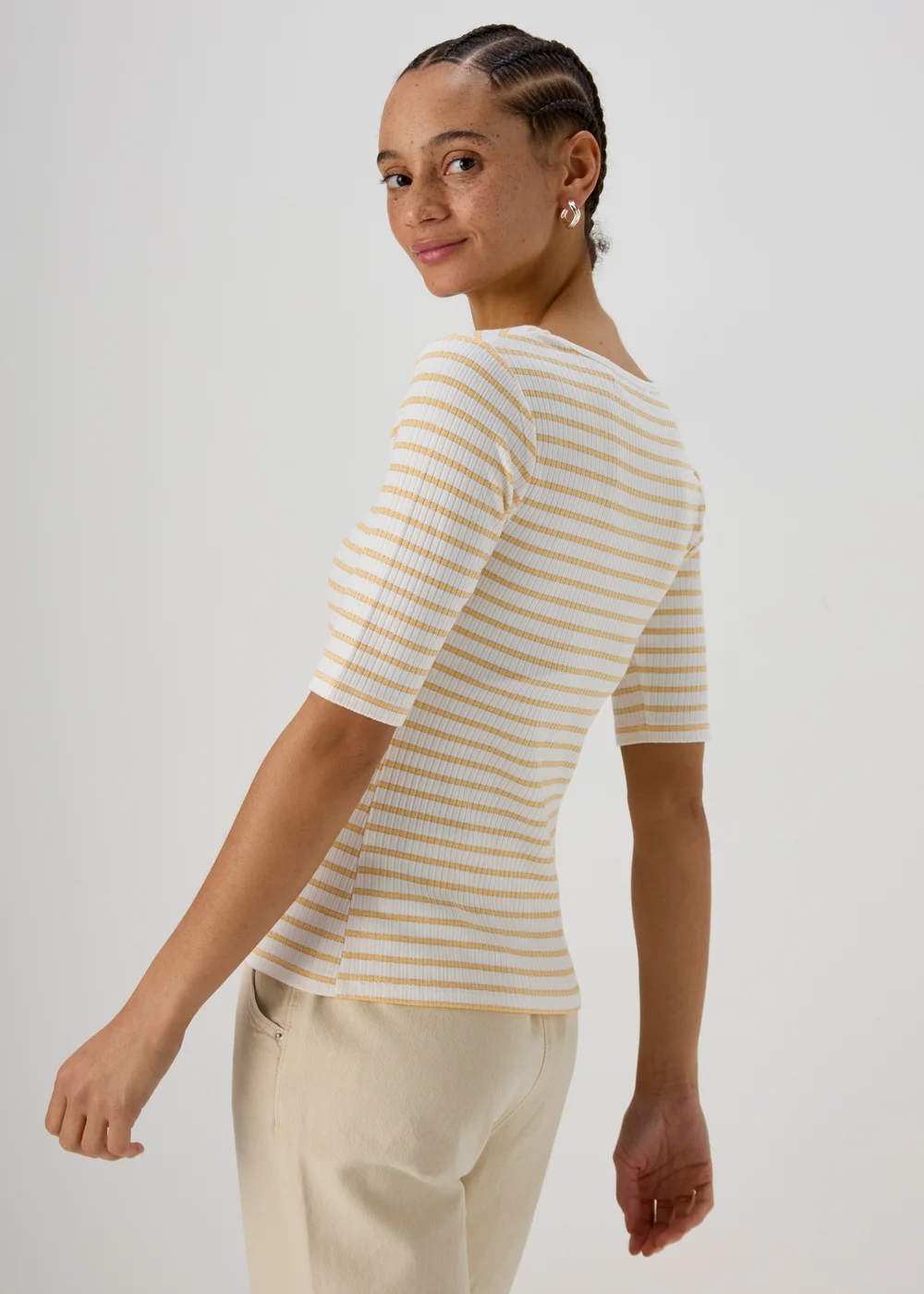 Stripe 3/4 Sleeve T Shirt - Size 8 Image 2