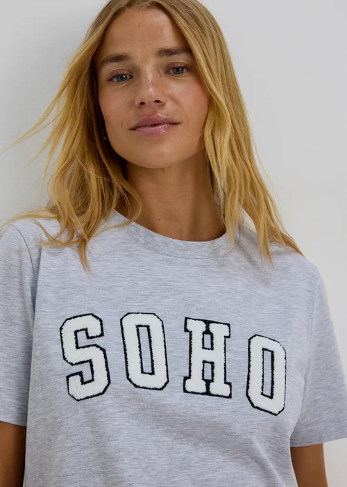 Grey Soho Printed T-Shirt - 8 Image 3