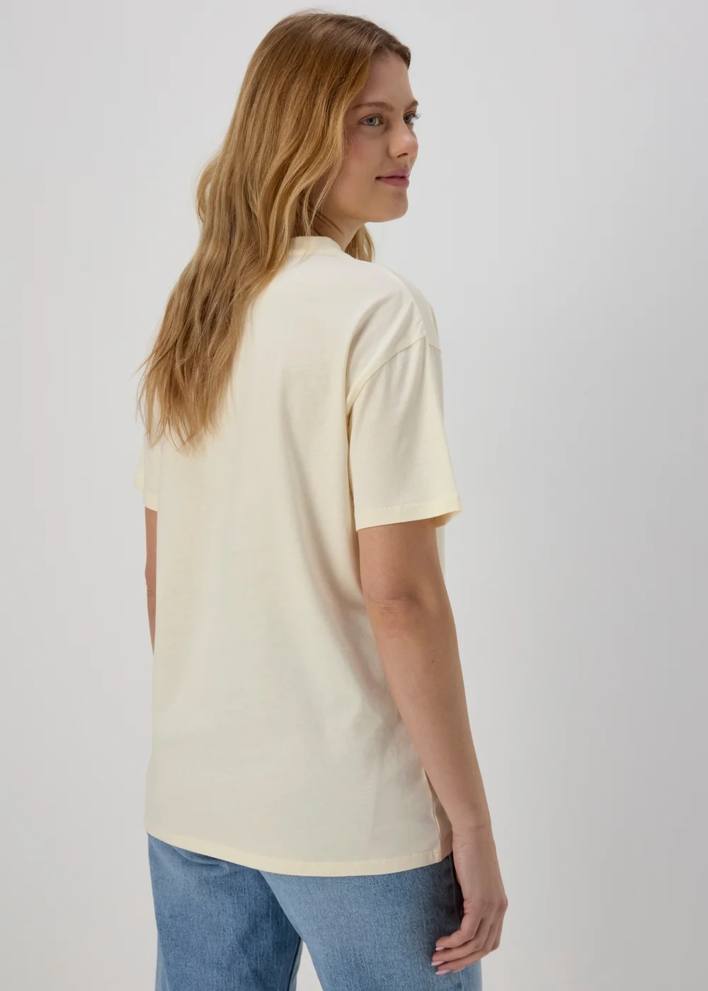 White Flower Print T-Shirt - S Image 2
