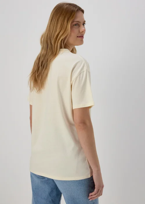 White Flower Print T-Shirt - S Image 2
