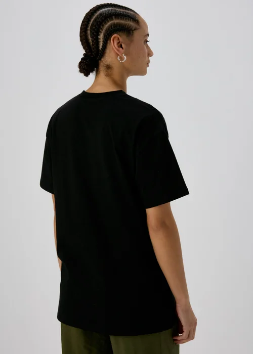 Black Butterfly Print T Shirt - S Image 2