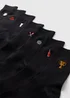 7PK Pub Embroidered Socks - Sizes 6 - 8.5 Image 2
