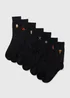 7PK Pub Embroidered Socks - Sizes 6 - 8.5 Image 1
