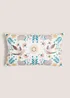 Multicoloured Bird Embroidered Cushion (30cm x 50cm) Image 1