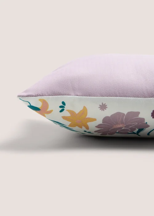 Multicoloured Bird Embroidered Cushion (30cm x 50cm) Image 2
