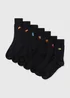 7 Pack Fast Food Embroidered Socks - Sizes 6 - 8.5 Image 1
