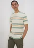 Ecru Multicolour Candy Stripe T-Shirt - S Image 3