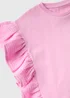 Girls Pink Double Cloth Frill T-Shirt (1-7yrs) - 1 to 1 half years Image 2