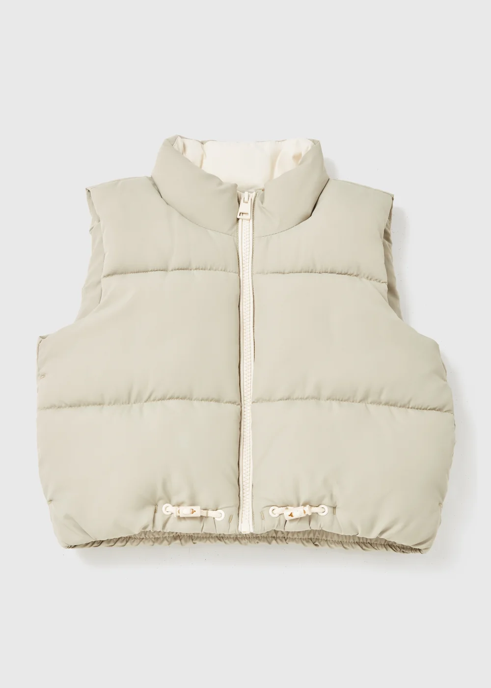 Girls Stone Cropped Gilet (7-15yrs) - Age 7 Years Image 1