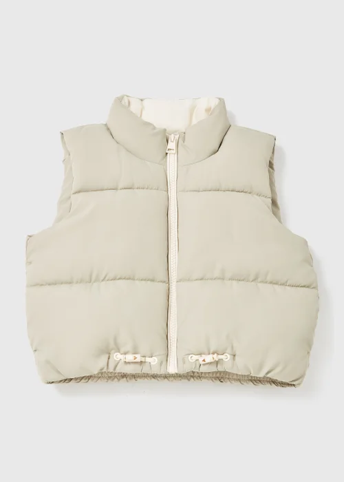 Girls Stone Cropped Gilet (7-15yrs) - Age 7 Years Image 1