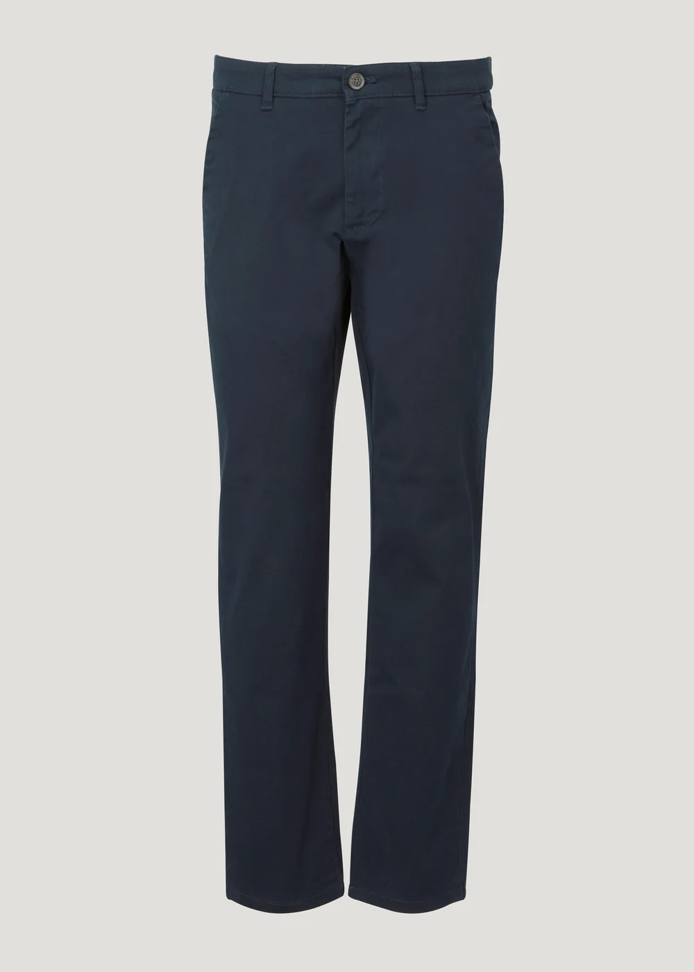 Navy Straight Fit Stretch Chinos - 30 Waist Regular Image 5