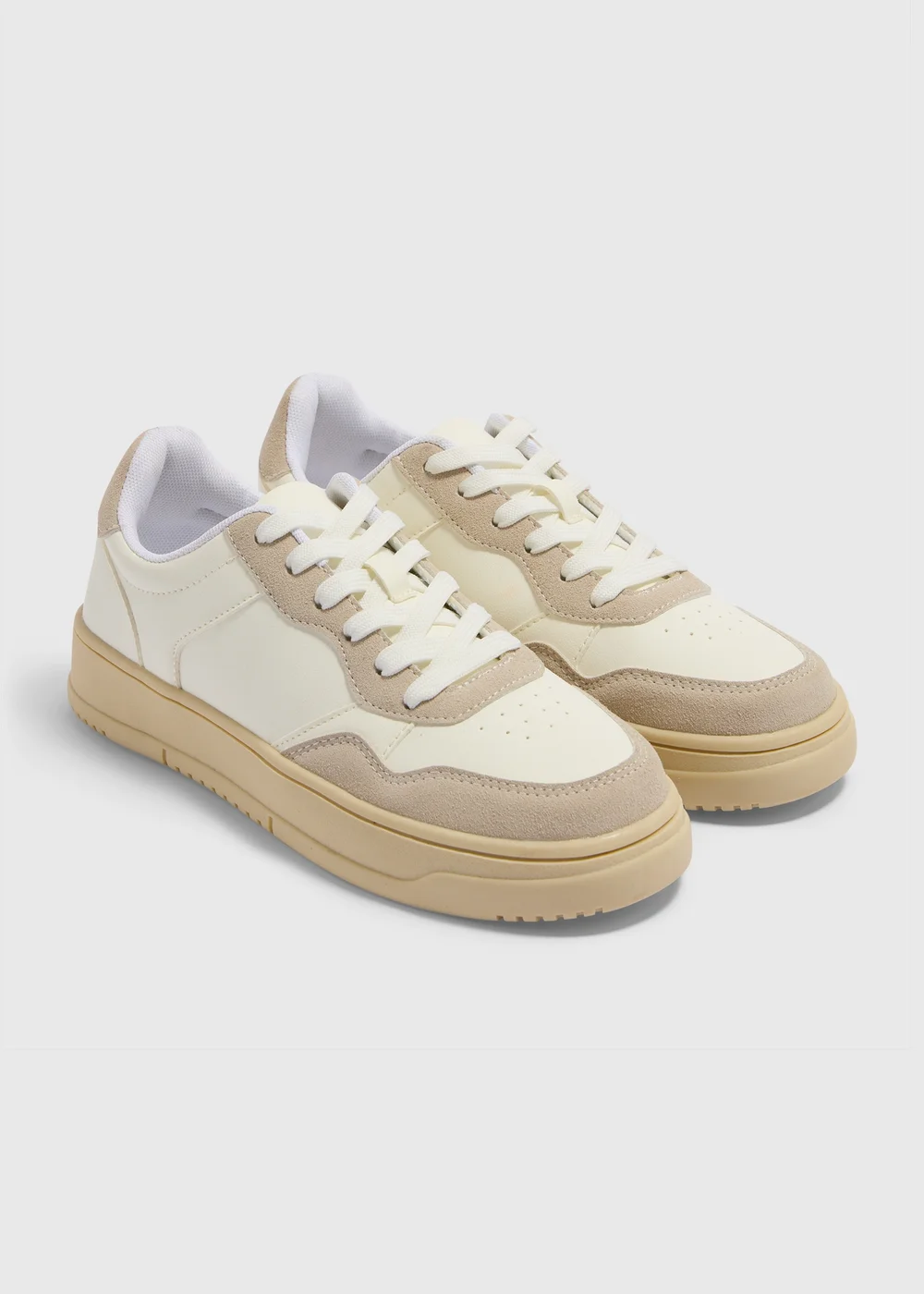 Stone Court Trainers - Size 3 Image 1