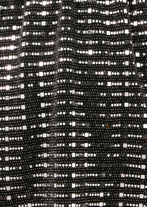 Et Vous Silver Sequin Jersey Co Ord Top - Size 8 Image 6