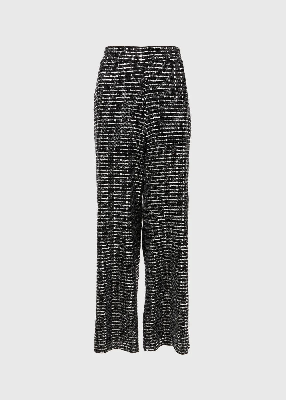 Et Vous Silver Sequin Trousers - Size 8 Image 5