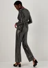 Et Vous Silver Sequin Trousers - Size 8 Image 2