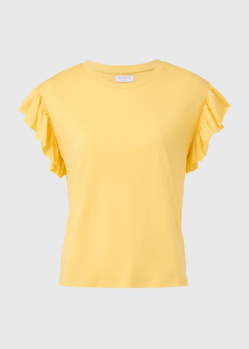Yellow Frill Sleeve Top - 8 Image 5