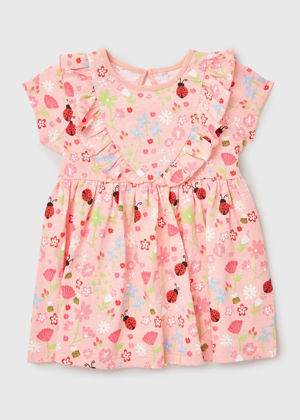 Baby Pink Ladybird Dress (Newborn-23mths) - 0-3 months Image 1