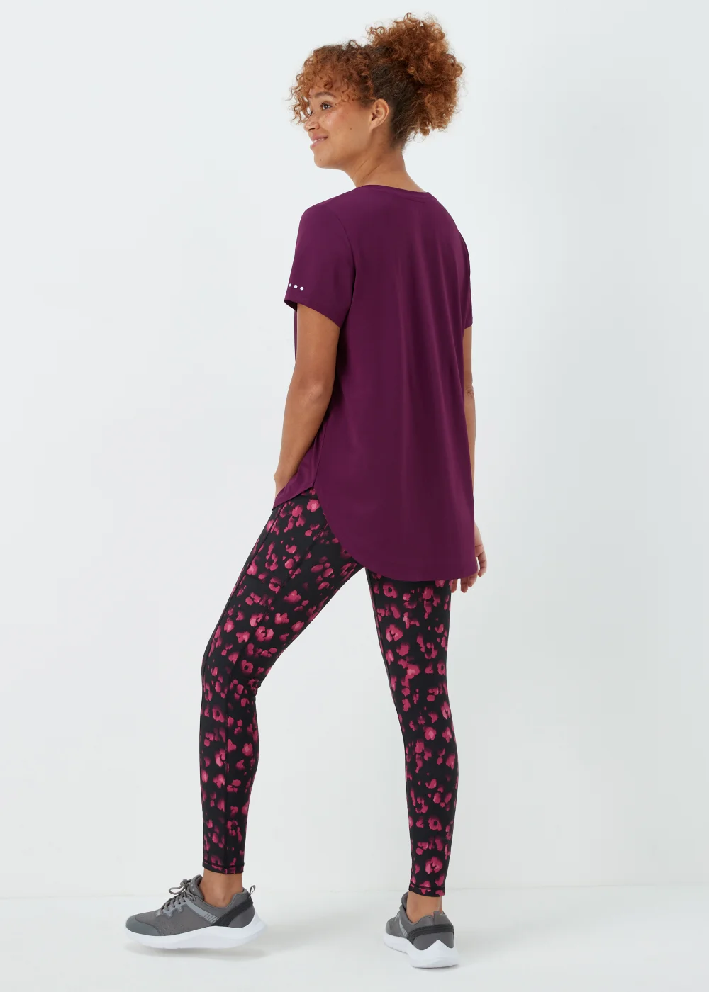 Souluxe Purple Longline Sports T-Shirt - Small Image 2