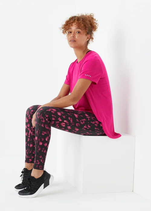 Souluxe Pink Longline Sports T-Shirt - Small Image 4